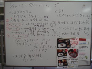 話し合った内容をホワイトボードに板書した写真