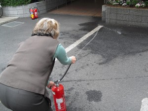 避難訓練の様子