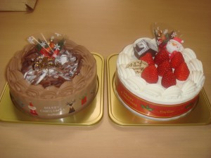 クリスマスケーキの写真